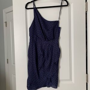 BCBG one shoulder strap cocktail dress